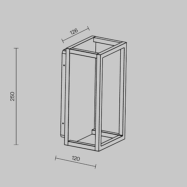 Настенный светильник Frame Maytoni O527WL-L12B3K
