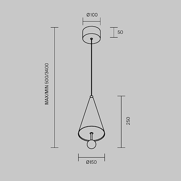 Подвесной светильник Bell Maytoni MOD534PL-L11B3K