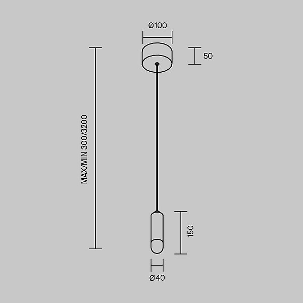 Подвесной светильник Bell Maytoni MOD534PL-L4B3K1