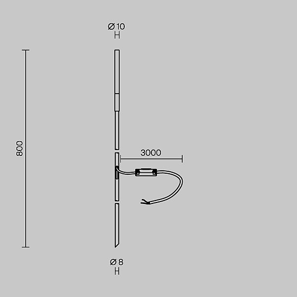 Наземный фонарь Flare S Maytoni O524FL-L2PT3K