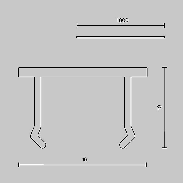 Декоративная накладка Exility X  Accessories for tracks Exility X Maytoni TRA239DC-1B