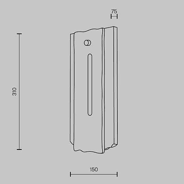 Настенный светильник Ventana Maytoni MOD523WL-L15BG3K