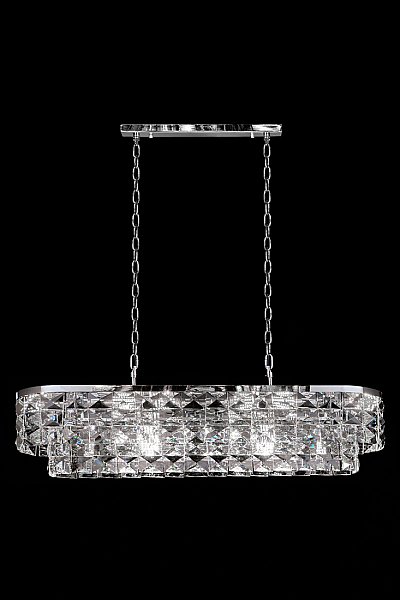 Подвесная люстра LEON Cristal LE3003/1200L CH