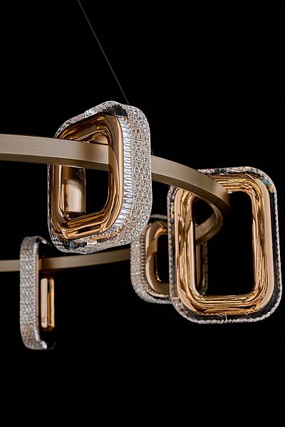 Подвесная люстра LEON Theona LE7701/6 Grey/Gold