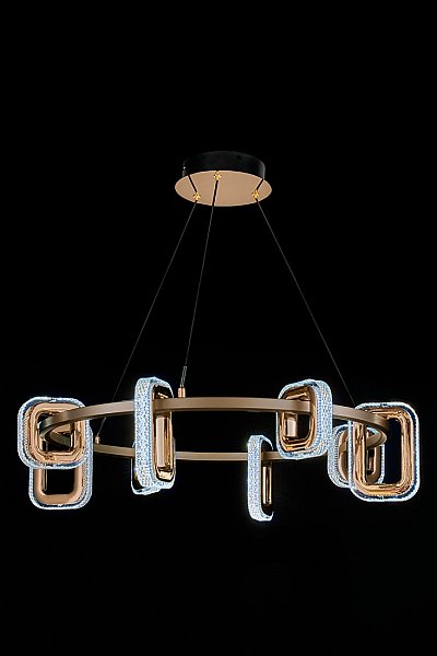 Подвесная люстра LEON Theona LE7701/8 Grey/Gold