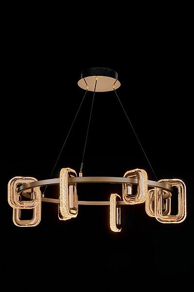 Подвесная люстра LEON Theona LE7701/8 Grey/Gold