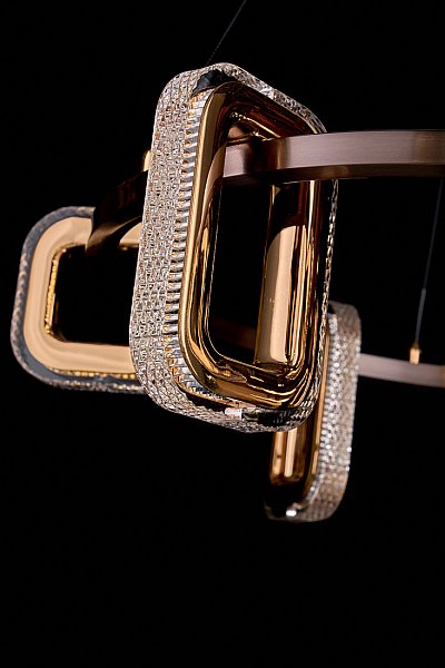 Подвесная люстра LEON Theona LE7701/8 Grey/Gold