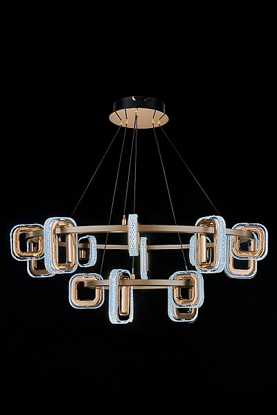 Подвесная люстра LEON Theona LE7701/10+5 Grey/Gold