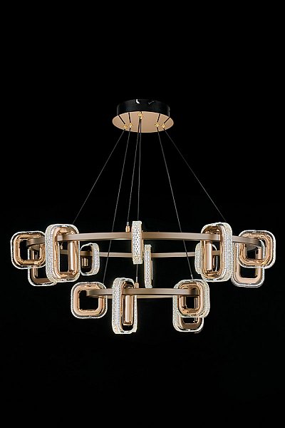 Подвесная люстра LEON Theona LE7701/10+5 Grey/Gold