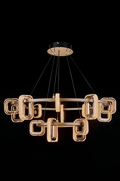 Подвесная люстра LEON Theona LE7701/10+5 Grey/Gold