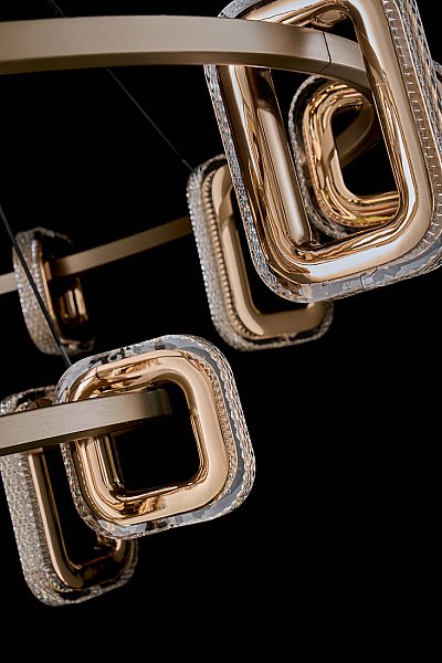 Подвесная люстра LEON Theona LE7701/10+5 Grey/Gold