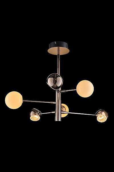 Потолочная люстра LEON Lilith LE7709/6G Black/Chrome/Gold