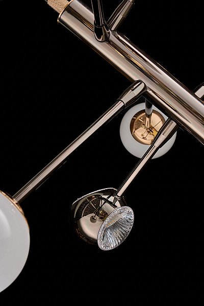 Потолочная люстра LEON Lilith LE7709/6G Black/Chrome/Gold