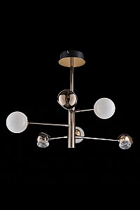 Потолочная люстра LEON Lilith LE7709/6G Black/Chrome/Gold