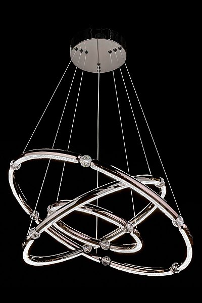 Подвесная люстра LEON Ani LE7710/800-3K Black/Chrome