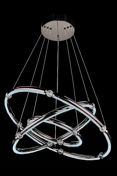 Подвесная люстра LEON Ani LE7710/800-3K Black/Chrome