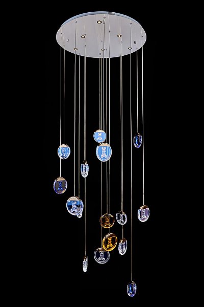 Люстра каскадная LEON Mickey LE7714/16 Black Chrome