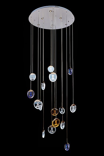 Люстра каскадная LEON Mickey LE7714/16 Black Chrome
