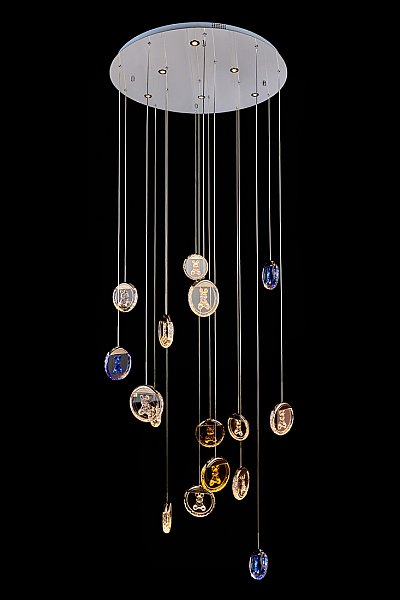 Люстра каскадная LEON Mickey LE7714/16 Black Chrome