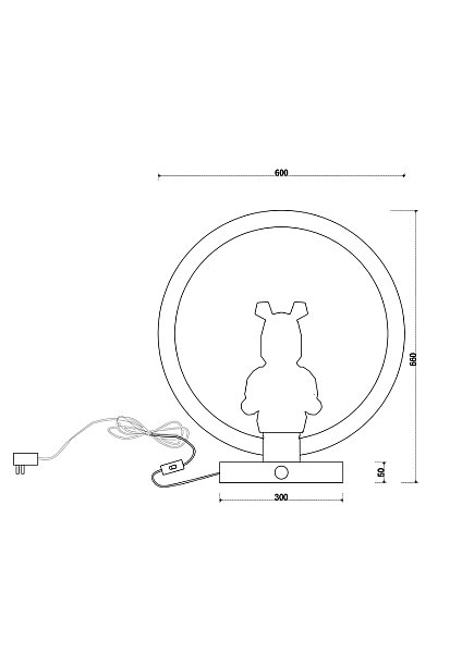 Настольная лампа LEON Sophie LE1077/1T GD/BL