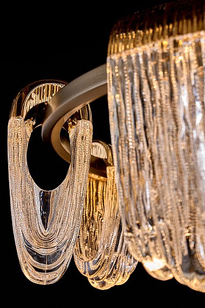 Подвесная люстра LEON Cascade LE7717/8 Gold