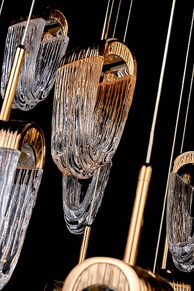 Светильник подвесной LEON Cascade LE7717/10+5+1 Gold