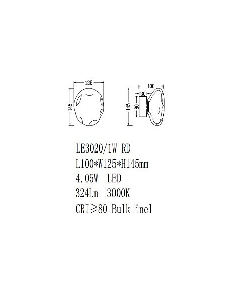Настенный светильник LEON Magic LE3020/1W RD