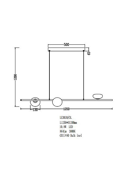 Светильник подвесной LEON Magic LE3020/3L