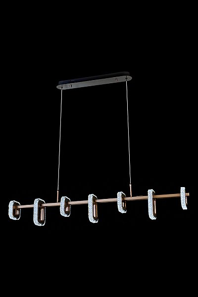 Светильник подвесной LEON Theona LE7701/7L Grey/Black Chrome