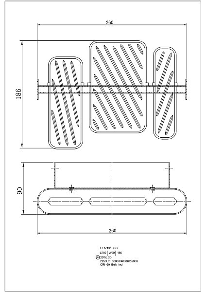 Настенный светильник LEON Ailani LE7713/B GD