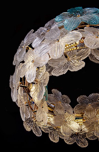 Подвесная люстра LEON Fleur LE6867/600 GD