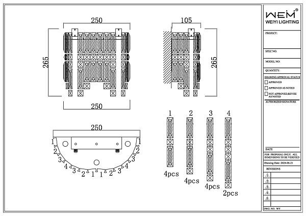 Настенное бра LEON Forteresse LE7295-1 CH