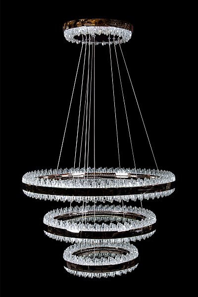Подвесная люстра LEON Michel LE7720/800-3K Black Chrome