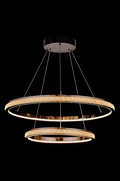 Подвесная люстра LEON Aida LE7707/800-2K Black Chrome