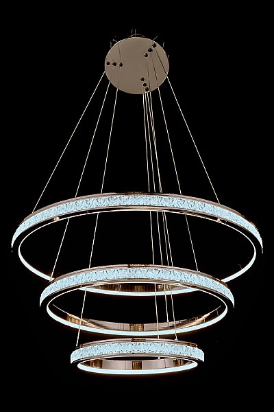 Подвесная люстра LEON Aida LE7707/800-3K Black Chrome