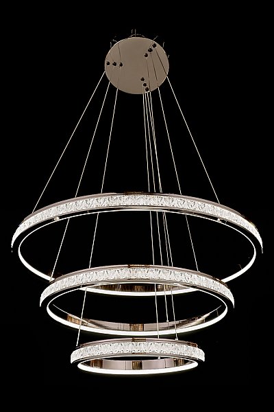 Подвесная люстра LEON Aida LE7707/800-3K Black Chrome