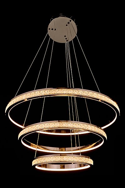 Подвесная люстра LEON Aida LE7707/800-3K Black Chrome