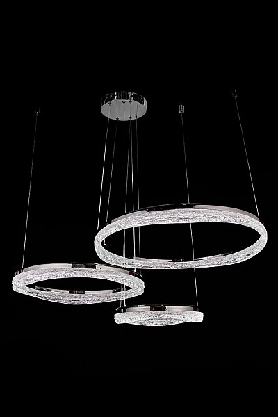 Подвесная люстра LEON Celeste LE7768/800-3F Black Chrome