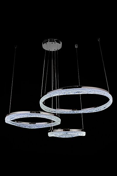 Подвесная люстра LEON Celeste LE7768/800-3F Black Chrome