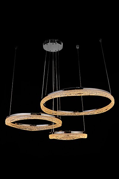 Подвесная люстра LEON Celeste LE7768/800-3F Black Chrome