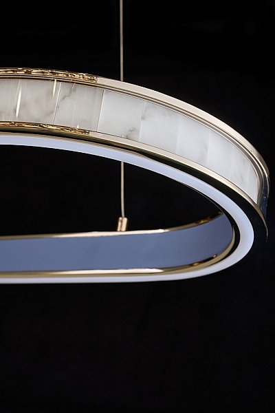 Подвесная люстра LEON Christine LE7702/1050L Black Chrome