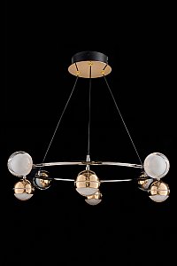 Подвесная люстра LEON Lilith LE7709/8 Black Chrome/Gold