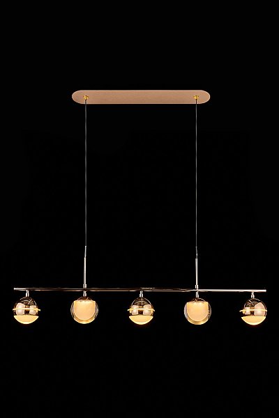 Светильник подвесной LEON Lilith LE7709/5L Black Chrome/Gold