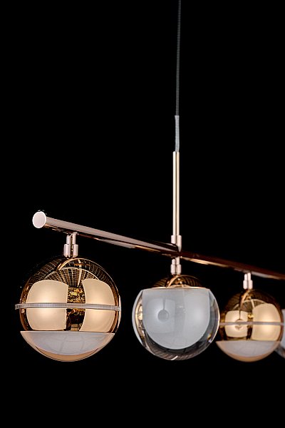 Светильник подвесной LEON Lilith LE7709/5L Black Chrome/Gold