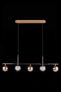 Светильник подвесной LEON Lilith LE7709/5L Black Chrome/Gold