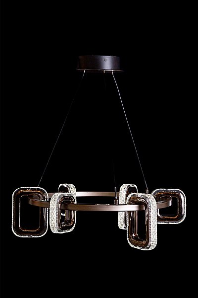 Подвесная люстра LEON Theona LE7701/6 Grey/Black Chrome