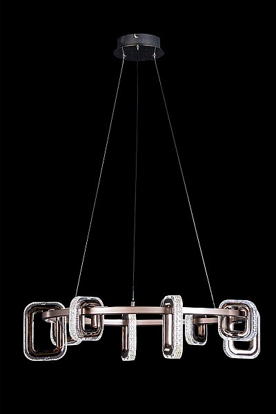 Подвесная люстра LEON Theona LE7701/8 Grey/Black Chrome