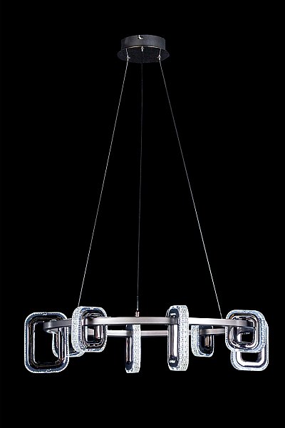 Подвесная люстра LEON Theona LE7701/8 Grey/Black Chrome