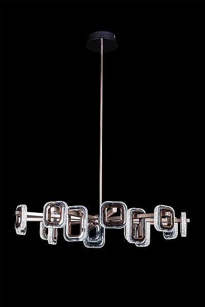 Люстра на штанге LEON Theona LE7701/15 Grey/Black Chrome