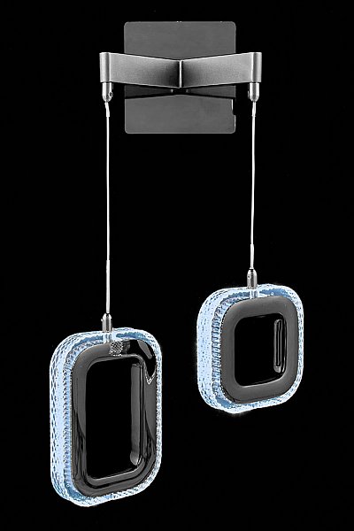 Настенное бра LEON Theona LE7701/2W Grey/Black Chrome